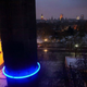 Illustration for article titled Glowing rings around Londons monuments show how high sea levels could rise